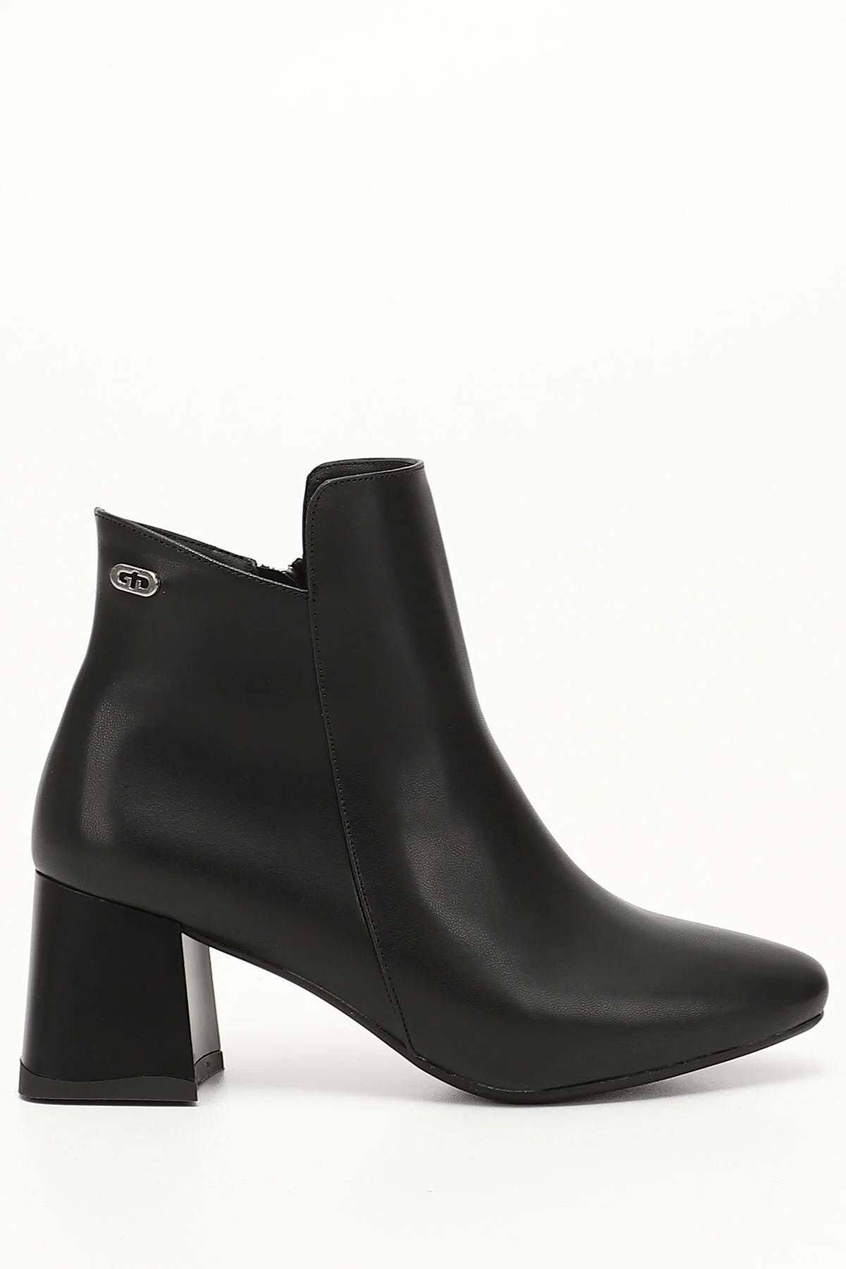 Bild von GÖNDERİ(R) Schwarze Stiefel Mit Reißverschluss Und Dickem Absatz für Damen - 36
