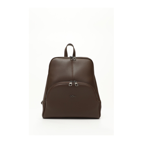 Bild von Der GÖNDERİ Großer Rucksack mit Herzmotiv in Braun B6820 für Damen