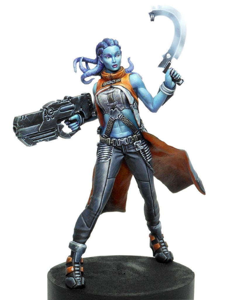 Bild von Luxumbra Infinity Morlock Girl 75mm Corvus Belli Nomads Bakunin Modell