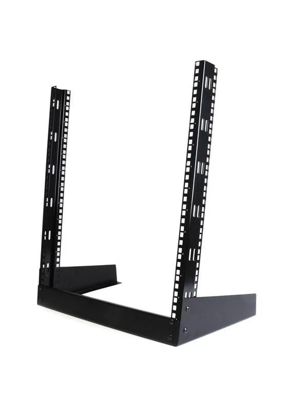Bild von StarTech.com 12 HE 48,30cm (19) Desktop 2 Pfosten Open Frame Rack - Relais-Rack - Schwarz - 12U - 48,3 cm (19) (RK12OD)