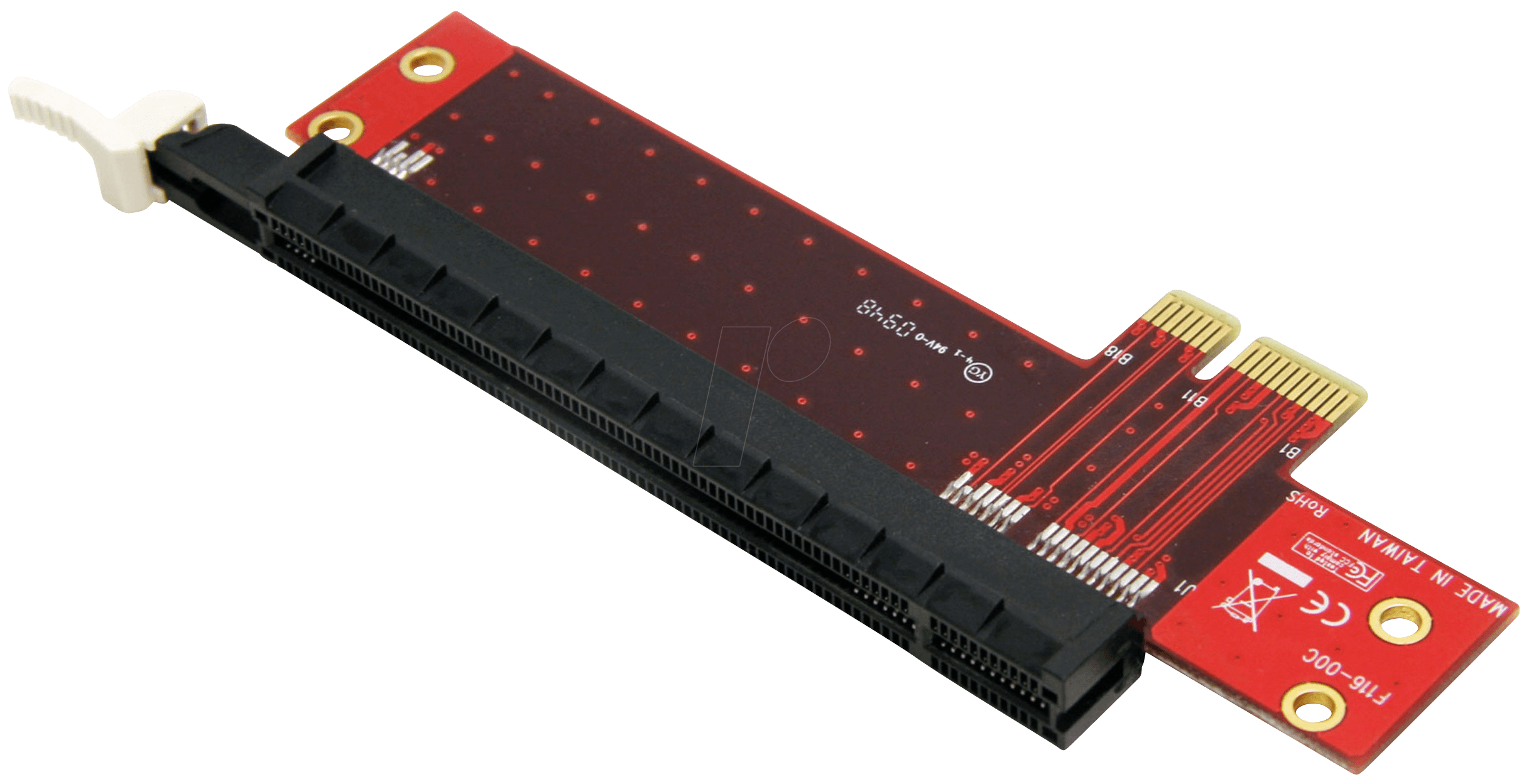 Bild von StarTech.com PCI Express x1 auf x16 Extender Adapter - PCIe Riser Verlängerung Karte - PCIe x1-zu-PCIe x16-Steckplatzadapter (PEX1TO162)