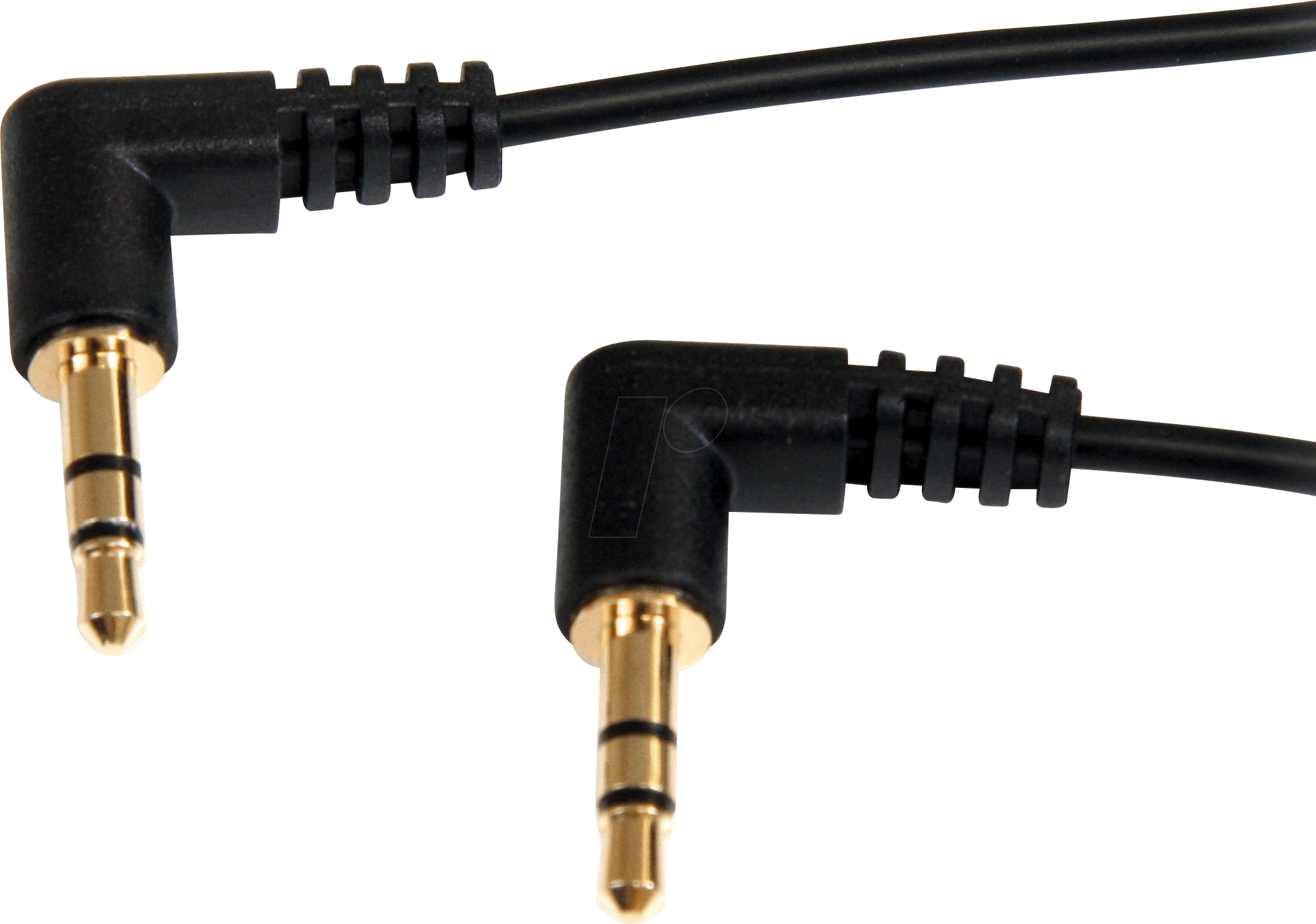Bild von 0.30m Startech Audio Anschlusskabel 3.5mm Klinken-Stecker auf 3.5mm Klinken-Stecker Schwarz vergoldet