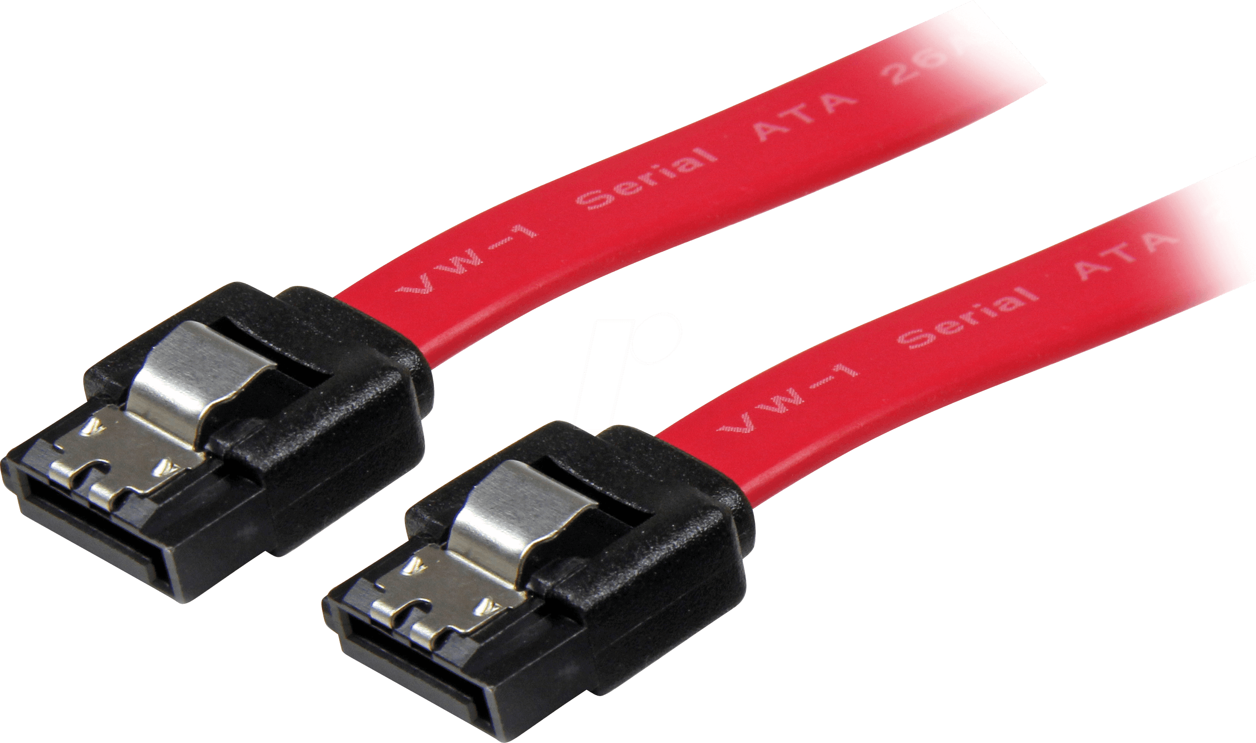 Bild von 0.15m Startech SATA 6Gb/s Anschlusskabel SATA Stecker auf SATA Stecker Rot mit Arretierung / PVC