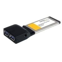 Bild von StarTech.com 2 Port USB3.0 ExpressCard mit UASP Unterstützung - USB-Adapter - ExpressCard - USB3.0 x 2 - für P/N: USB3S2SAT3CB (ECUSB3S22)