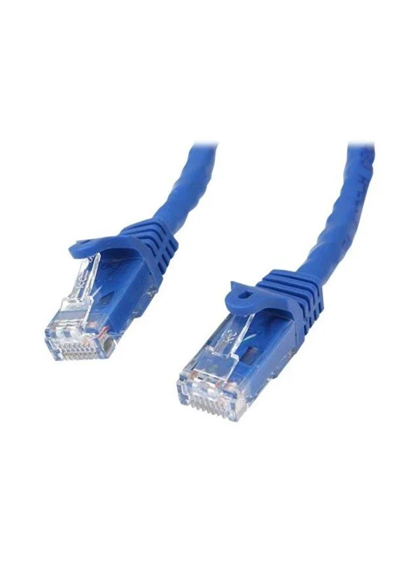 Bild von StarTech.com Gigabit Snagless RJ45 UTP Cat6 Patch Cable Cord - patch cable - 5 m - blue - Blau - 5 meter