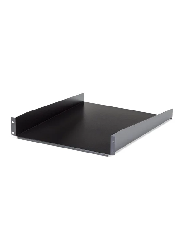 Bild von StarTech.com 2 HE Fest montierter Fachboden für Server Rack - Schrank bis 22 Kg - 55cm Tief - Rack - Regal - Schwarz - 2U - 55,9 cm (22) (CABSHELF22)