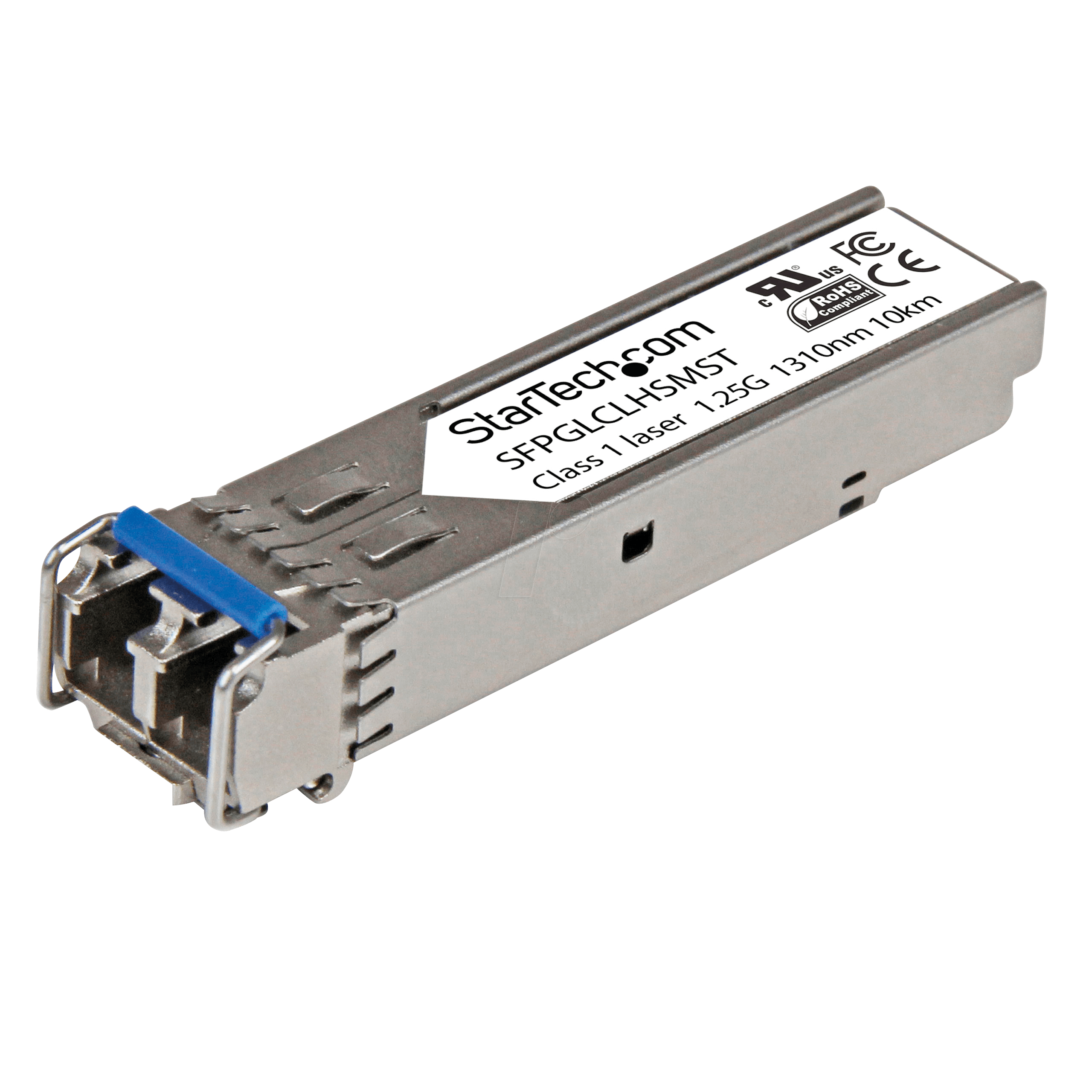 Bild von StarTech.com Cisco GLC-LH-SM Compatible SFP Module - Lifetime Warranty - SFP (Mini-GBIC)-Transceiver-Modul - GigE - 1000Base-LH - LC Single-Modus - bis zu 10 km - 1310 nm - für P/N: PEX1000SFP2