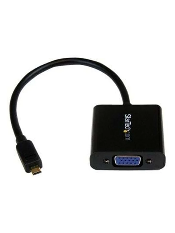 Bild von StarTech.com Micro-HDMI auf VGA-Adapter/Konverter für Smartphones/Ultrabook/Tablet - 1920x1080 - Videokonverter - Schwarz (MCHD2VGAE2)