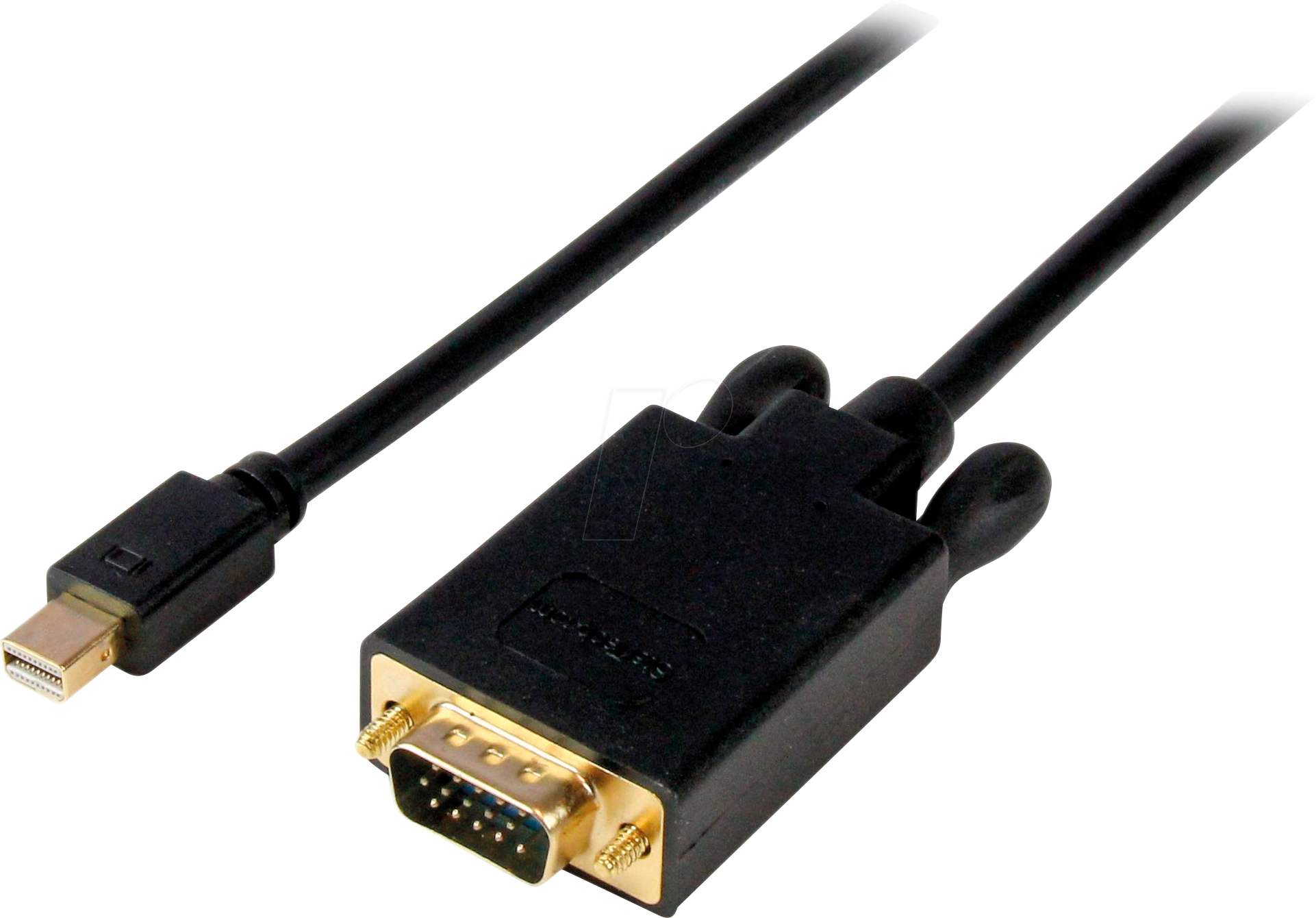 Bild von StarTech.com Mini DisplayPort auf VGA Kabel - mDP auf VGA Adapter - St/St - DisplayPort-Kabel - Mini DisplayPort (M) - HD-15 (M) - 3,05 m - Schwarz (MDP2VGAMM10B)
