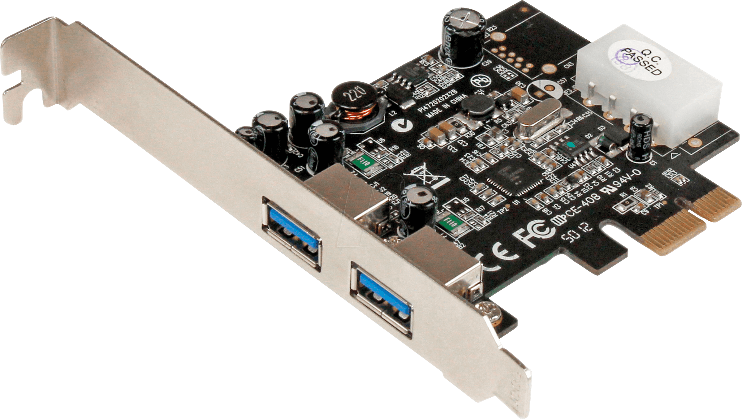 Bild von Startech PEXUSB3S25 2 Port PCIe x1 inkl. Low Profile Slotblech retail