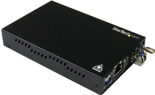 Bild von StarTech.com Gigabit Ethernet Kupfer auf LWL Medienkonverter - SM LC - 20 Km - Ethernet Medienkonverter - GbE Konverter - Medienkonverter - Gigabit Ethernet - 1000Base-LX, 1000Base-T - RJ-45 / LC Einzelmodus - bis zu 20 km - 1310 nm