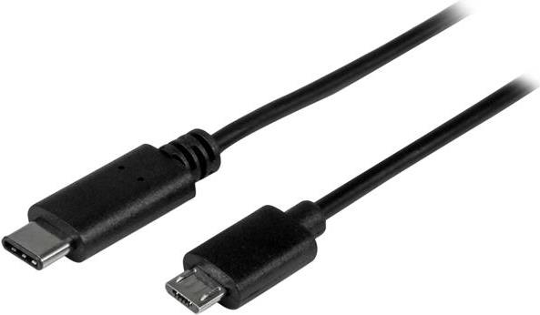 Bild von StarTech.com USB-C to Micro-B Cable - M/M - 0,5m - USB2.0 - USB-Kabel - USB Typ C (M) bis Micro-USB Type B (M) - USB2.0 - 50cm - Schwarz (USB2CUB50CM)