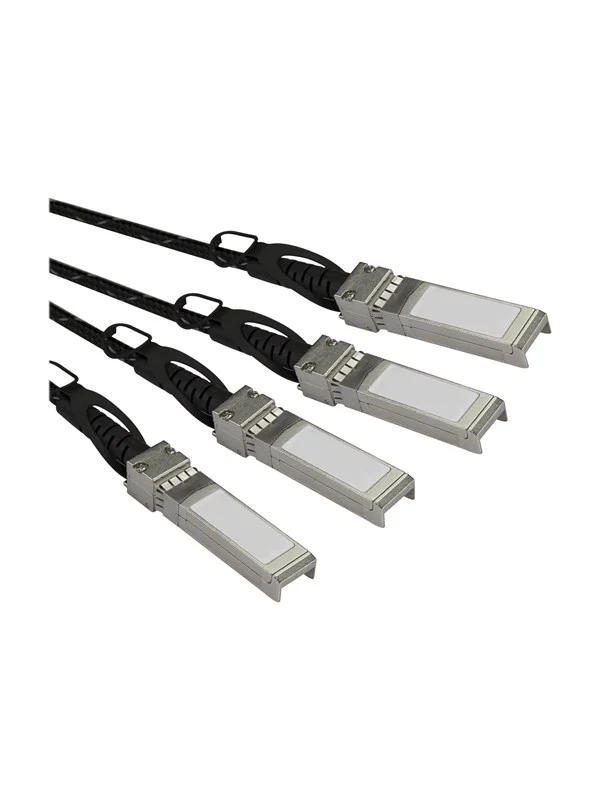 Bild von StarTech.com Cisco QSFP-4SFP10G-CU5M Compatible QSFP+ Breakout Cable - 5 m - direct attach cable - 5 m - black - Schwarz - 5 meter