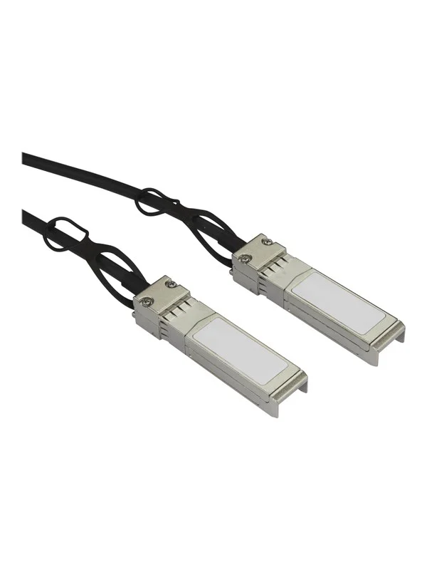 Bild von StarTech.com 0,5m SFP+ Direktverbindungskabel - MSA konform - 10Gb SFP+ Kabel - Passives SFP+ Kabel - 10GBase Direktanschlusskabel - SFP+ eingerastet bis SFP+ eingerastet - 50 cm - twinaxial - SFF-8431/SFF-8432 - passiv - Schwarz