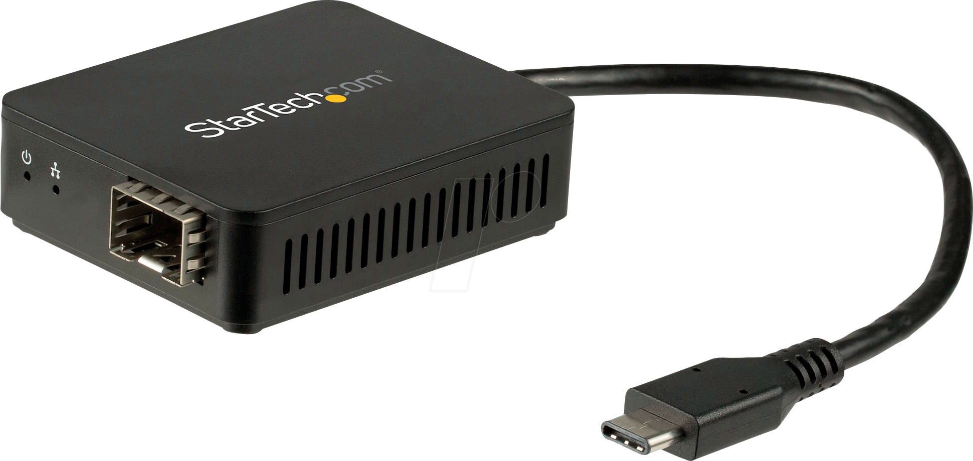 Bild von StarTech.com USB C to Fiber Optic Converter - Open SFP - Netzwerkadapter - USB-C - 1000Base-LX/1000Base-SX x 1 - Schwarz