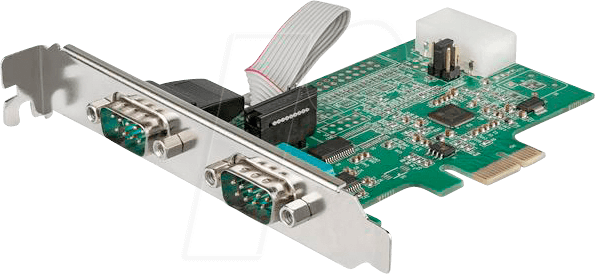 Bild von StarTech.com 1 Port Serielle Schnittstellenkarte PCIe mit 16950 UART - Serial Adapter - 921,4 Kbps - kompatibel mit Windows und Linux (PEX2S953LP) - Serieller Adapter - PCIe Low-Profile - RS-232 x 2