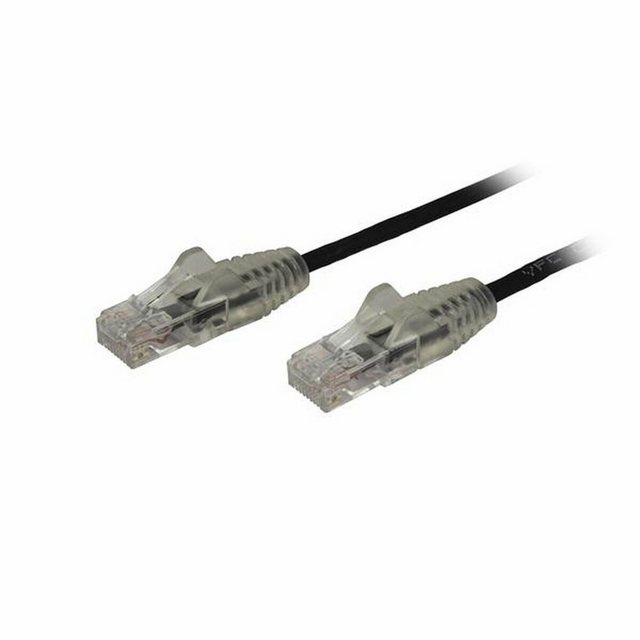 Bild von StarTech.com 3m CAT6 Cable - Black Slim CAT6 Patch Cord - Snagless - LSZH - patch cable - 3 m - black - Schwarz - 3 meter