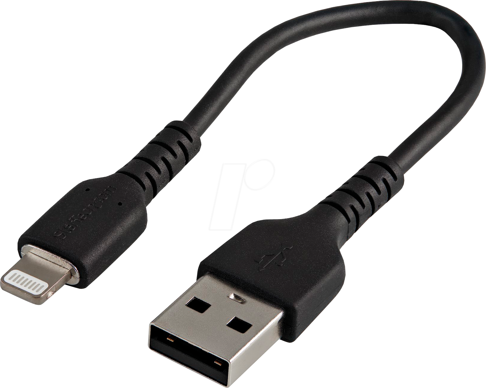 Bild von 0.15m Startech iPhone Ladekabel Premium USB A Stecker auf Lightning Stecker Schwarz