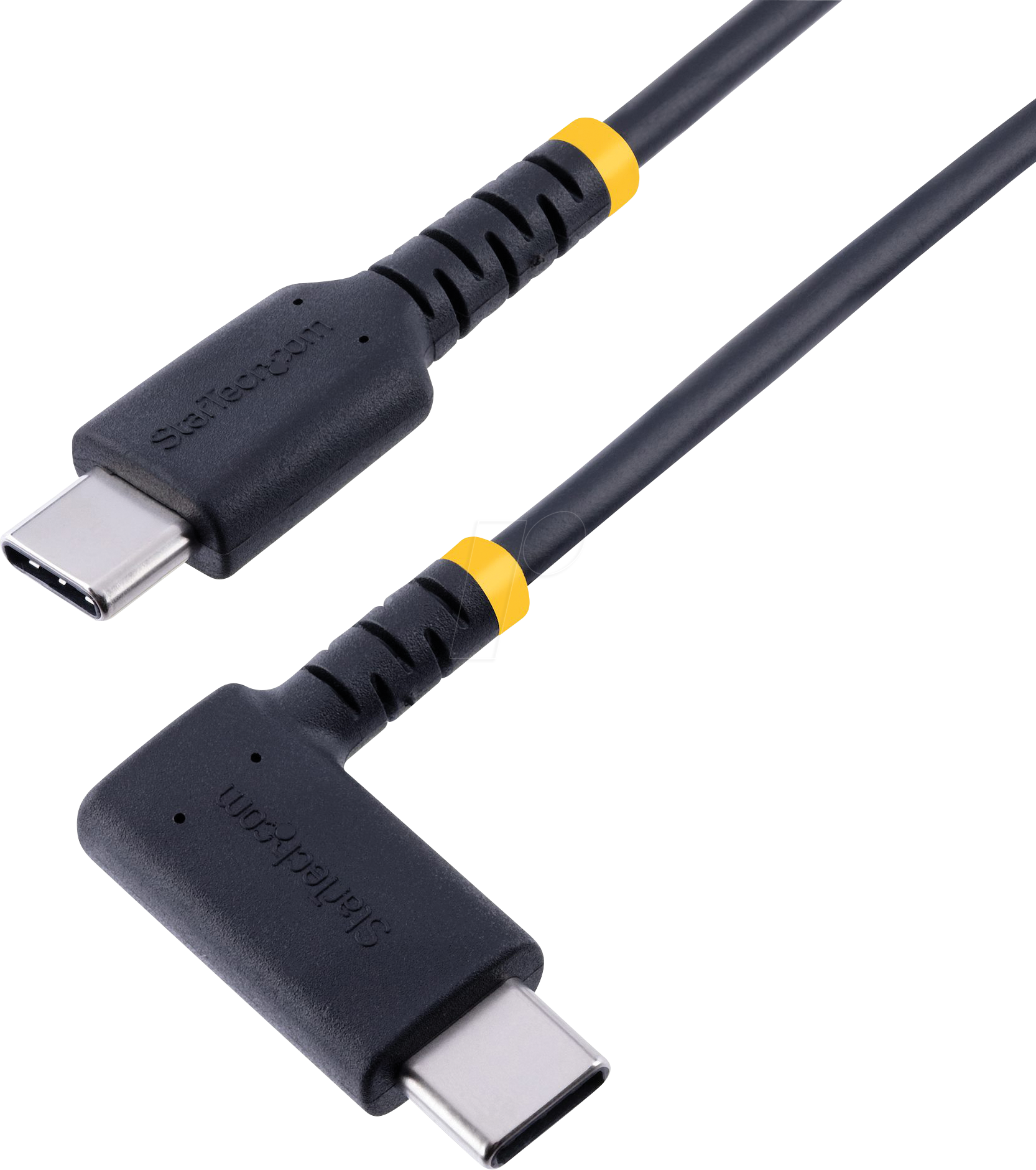 Bild von Startech.com STARTECH.COM 6ft (2m) USB C Charging Cable Right Angle, 60W PD 3A, ... USB-Kabel
