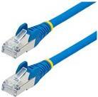 Bild von StarTech.com 7m CAT6a Ethernet Cable - Blue - Low Smoke Zero Halogen (LSZH) - 10GbE 500MHz 100W PoE++ Snagless RJ-45 w/Strain Reliefs S/FTP Network Patch Cord - Patch-Kabel - RJ-45 (M) zu RJ-45 (M) - 7 m - S/FTP - CAT 6a - IEEE 802.3bt - halogenfrei, geformt, ohne Haken, verseilt - Blau