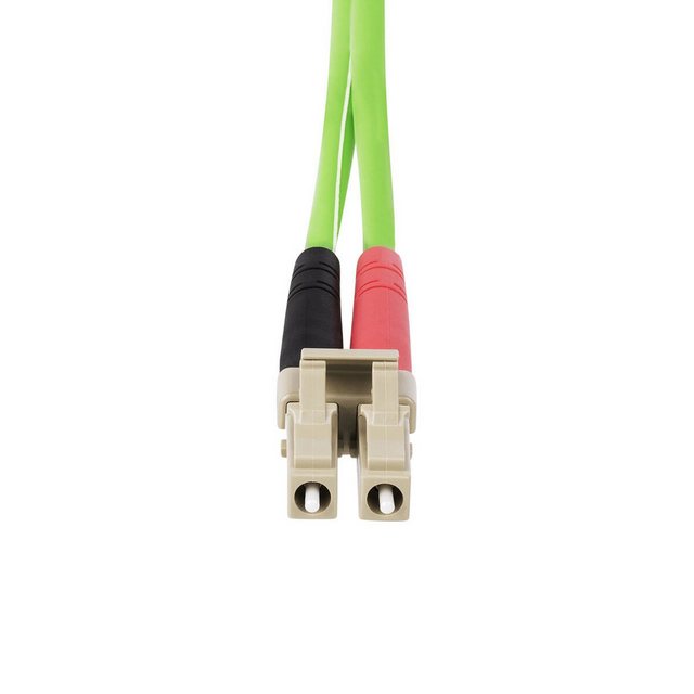 Bild von StarTech.com 1m (3ft) LC to LC (UPC) OM5 Multimode Fiber Optic Cable - patch cable - 1 m - green - Grün - 1 meter