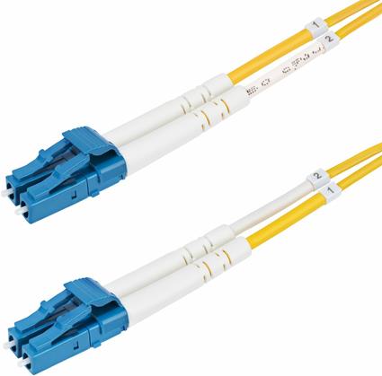 Bild von StarTech.com 25m (82ft) LC to LC (UPC) OS2 Single Mode Duplex Fiber Optic Cable, 9/125µm, Laser Optimized, 10G, Bend Insensitive, Low Insertion Loss - LSZH Fiber Patch Cord (SMDOS2LCLC25M) - Patch-Kabel - LC/UPC Einzelmodus (M) zu LC/UPC Einzelmodus (M) - (SMDOS2LCLC25M)