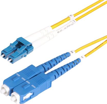 Bild von StarTech.com 10m (30ft) LC to SC (UPC) OS2 Single Mode Duplex Fiber Optic Cable, 9/125µm, Laser Optimized, 10G, Bend Insensitive, Low Insertion Loss - LSZH Fiber Patch Cord (SMLCSC-OS2-10M) - Patch-Kabel - LC/UPC Einzelmodus (M) zu SC/UPC Einzelmodus (M) (SMLCSC-OS2-10M)