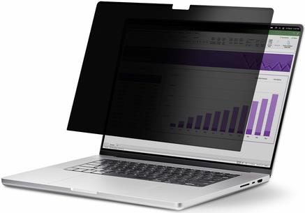 Bild von StarTech.com 13.3in MacBook Pro M1/M2 Laptop Privacy Screen, Anti-Glare and Blue Light Reduction Privacy Filter, Screen Protector with +/- 30° View, Flip-Over - Blickschutzfilter für Notebook (horizontal) - 2-Wege - entfernbar - Klebestreifen, Schiebelasc (133MF-PRIVACY-SCREEN)