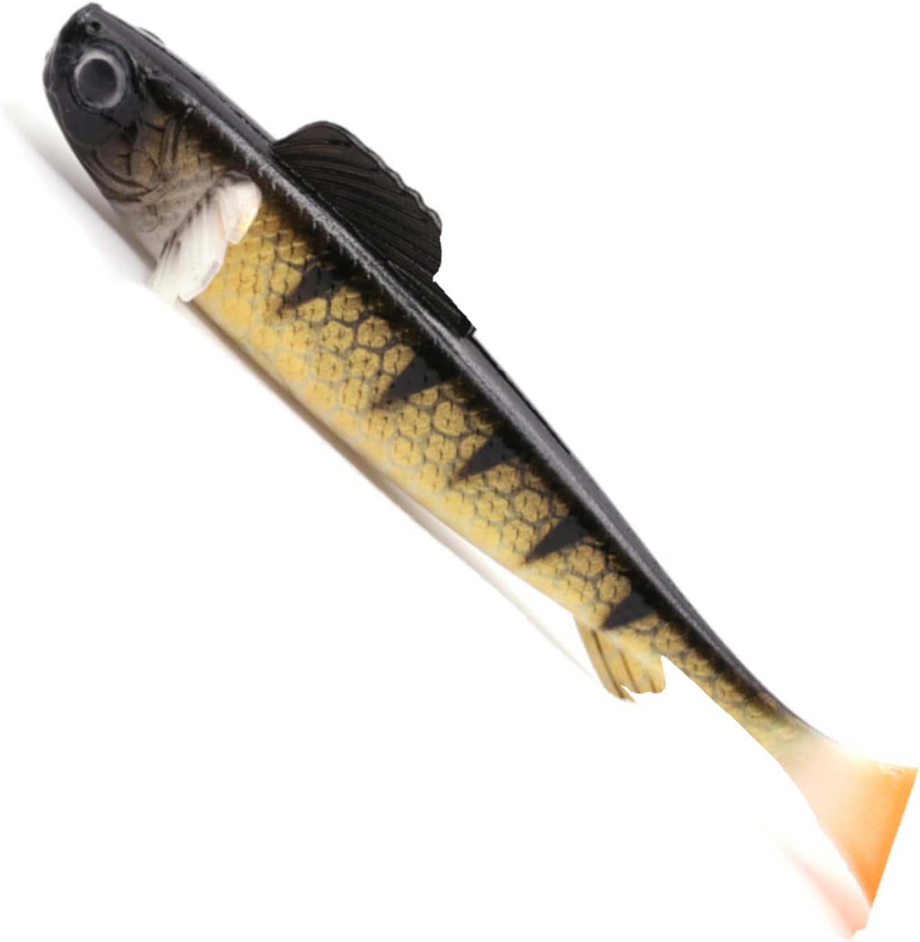 Bild von Lurejunks Finisher 16cm - 2 Gummifische, Gummiköder zum Angeln auf Raubfische, Softbaits zum Spinnfischen, Farbe:Little Zander