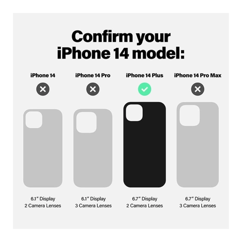 Bild von Incipio Duo Handyhülle für iPhone 14 Plus, Klar – Transparente Smartphone Hülle mit Maximalem Schutz