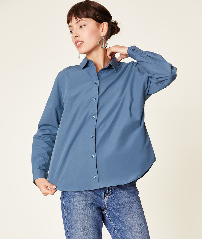Bild von Hemdbluse aus baumwolle