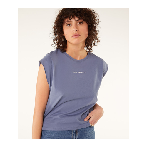 Bild von T-Shirt mit kurzen Ärmeln in Bleu Ciel