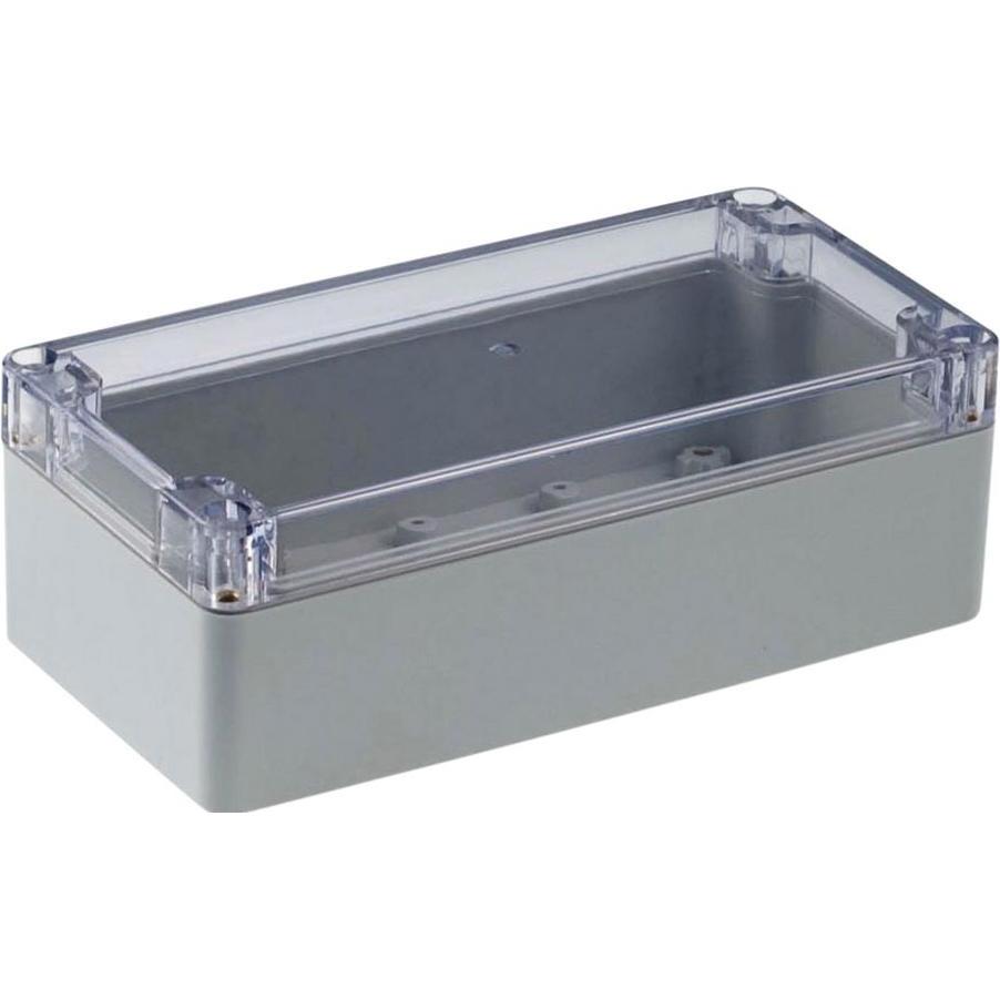 Bild von RND Components Kunststoffgehäuse 80x160x55mm Hellgrau Polycarbonat IP65 (Gehäuse), Elektronikzubehör + Gehäuse, Grau