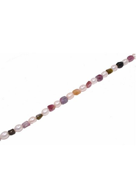 Bild von Firetti Kette ohne Anhänger »Schmuck Geschenk Halskette Perlkette Edelsteinkette, Anlass Geburtstag«, Made in Germany - mit Turmalin - mit Süßwasserzuchtperle