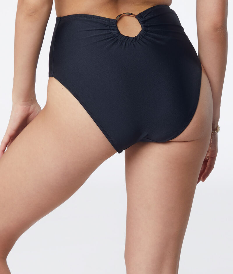 Bild von Culotte bikini taille haute détail bijou maillot de bain