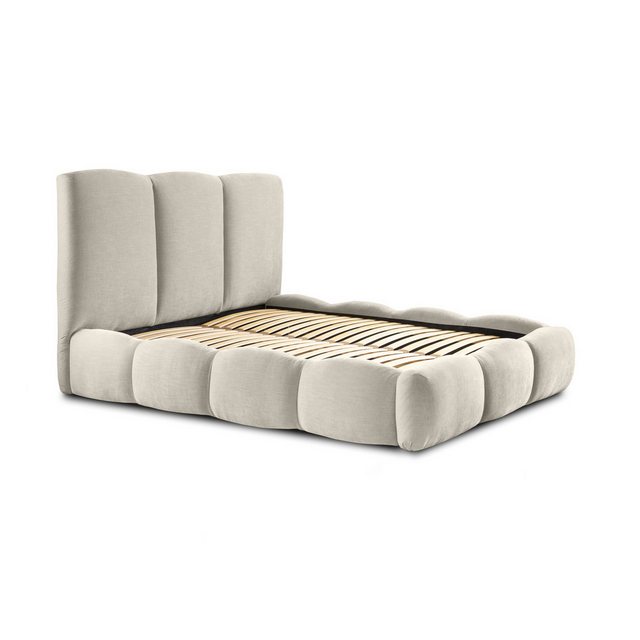 Bild von Fun Möbel Polsterbett Doppelbett Komplettset GRACIA in Stoff (inkl. Lattenrost, inkl. Bettkasten), inkl. Matratze