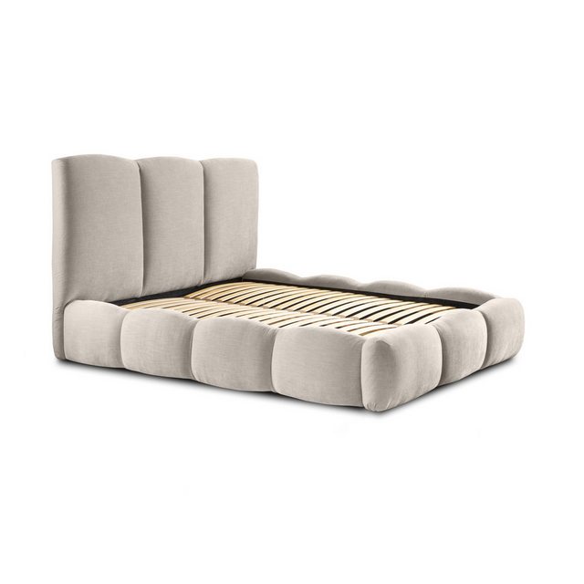Bild von Fun Möbel Polsterbett Doppelbett Komplettset GRACIA in Stoff (inkl. Lattenrost, inkl. Bettkasten), inkl. Matratze