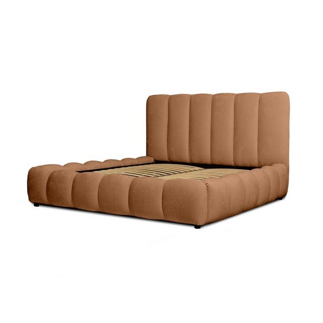 Bild von Fun Möbel Polsterbett Doppelbett Komplettset HEDA in Stoff (inkl. Lattenrost, inkl. Bettkasten), inkl. Matratze