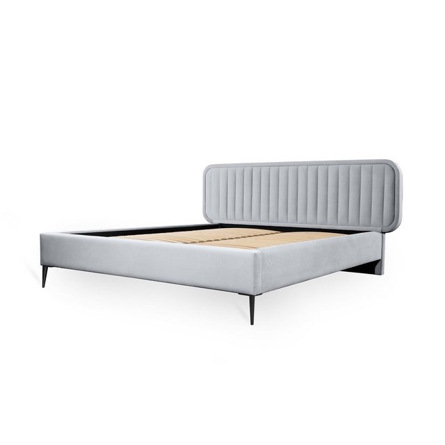 Bild von Fun Möbel Polsterbett Schlafzimmerbett Doppelbett MIAMI in Stoff (Komplettset, inkl. Lattenrost), inkl. Bonellfederkernmatratze