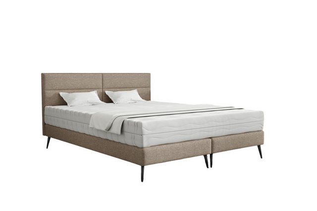 Bild von Fun Möbel Polsterbett Schlafzimmerbett BERGAMO in Stoff Gemma mit Matratze (Taschenfederkernmatratze, (auch ohne Matratze erhältlich)