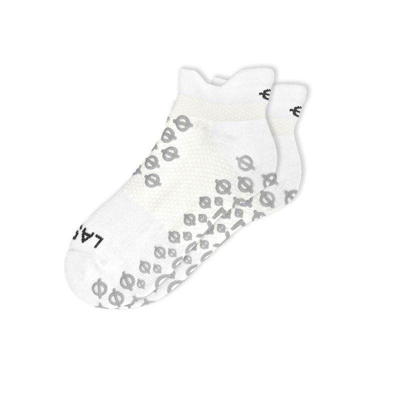 Bild von Lasso® Sneakersocken mit Grip, weiß