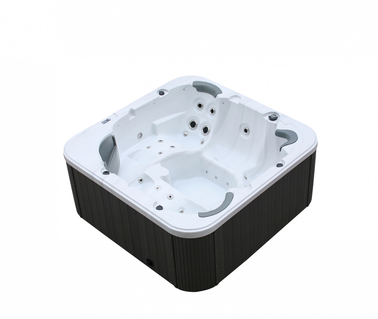 Bild von Outdoor Whirlpool Torina silber / grau 215 x 215 cm