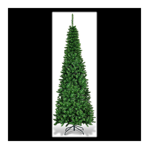 Bild von Coast Weihnachtsbaum in Bleistiftform mit warmweißen LED-Lichtern und Metallsockel - 200cm