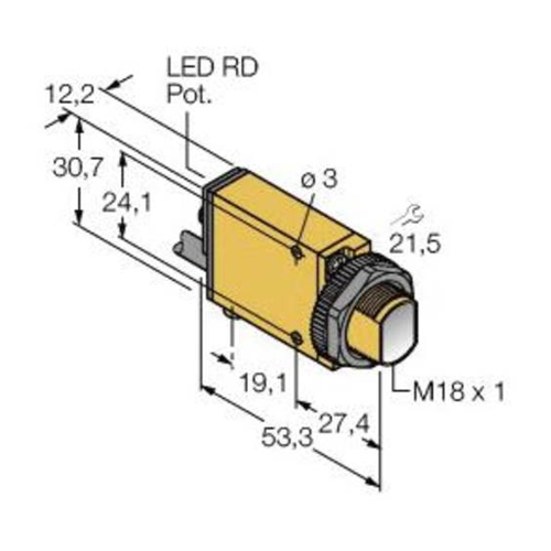 Bild von Turck 3049073 Lichttaster SM312CVBQDP – Optimal für präzise Sensorik