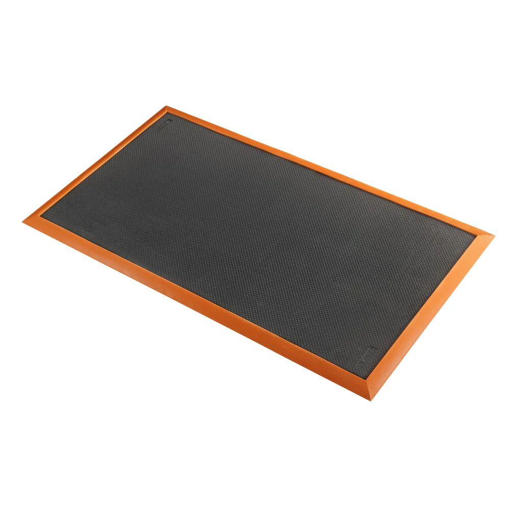 Bild von Sorb Stance™ 580 Notrax Arbeitsplatz-Gummimatten Schwarz/Orange