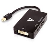 Bild von V7 Black Video Adapter (Mini DP, 10 cm), Data + Video Adapter, Schwarz