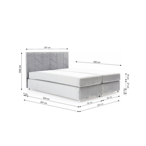 Bild von Boxspringbett BARTOLO DELUX – Stil und Komfort vereint