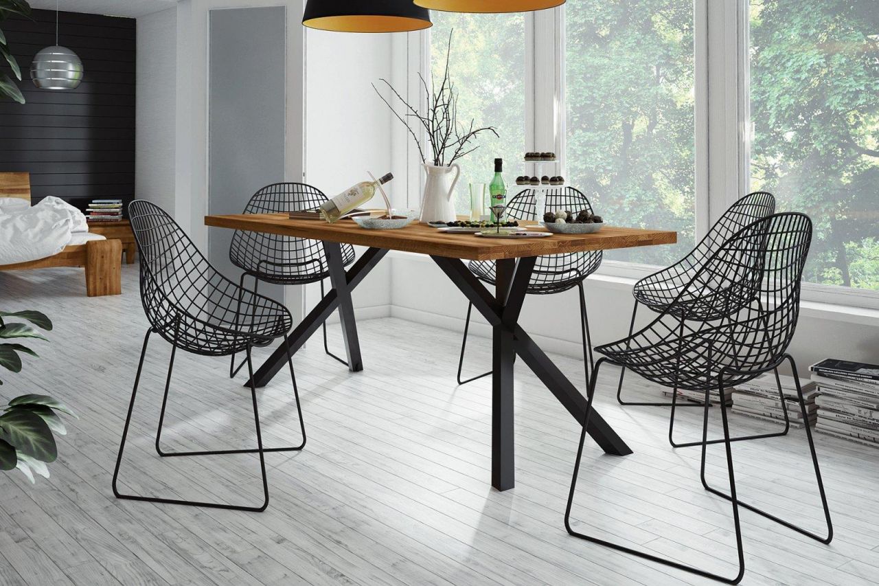 Bild von Esstisch Tisch FRIDA Eiche massiv 120x80 cm