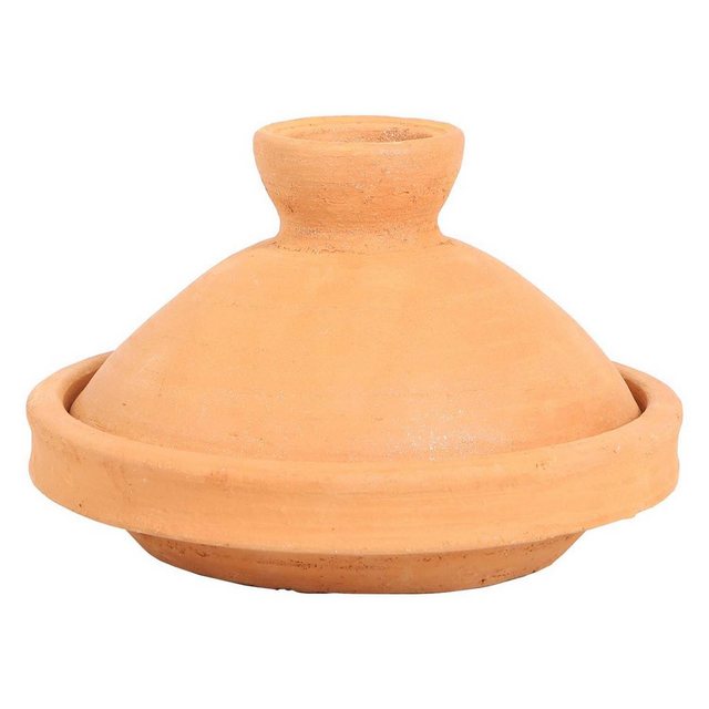 Bild von Casa Moro Dampfgartopf Marokkanische Tajine Terra Natur Ø 30 cm unglasiert, Tagine Tontopf, Ton (Kochen für 3-4 Personen, handgetöpfert aus Marrakesch, 2-tlg), Made in Marokko, TA7105