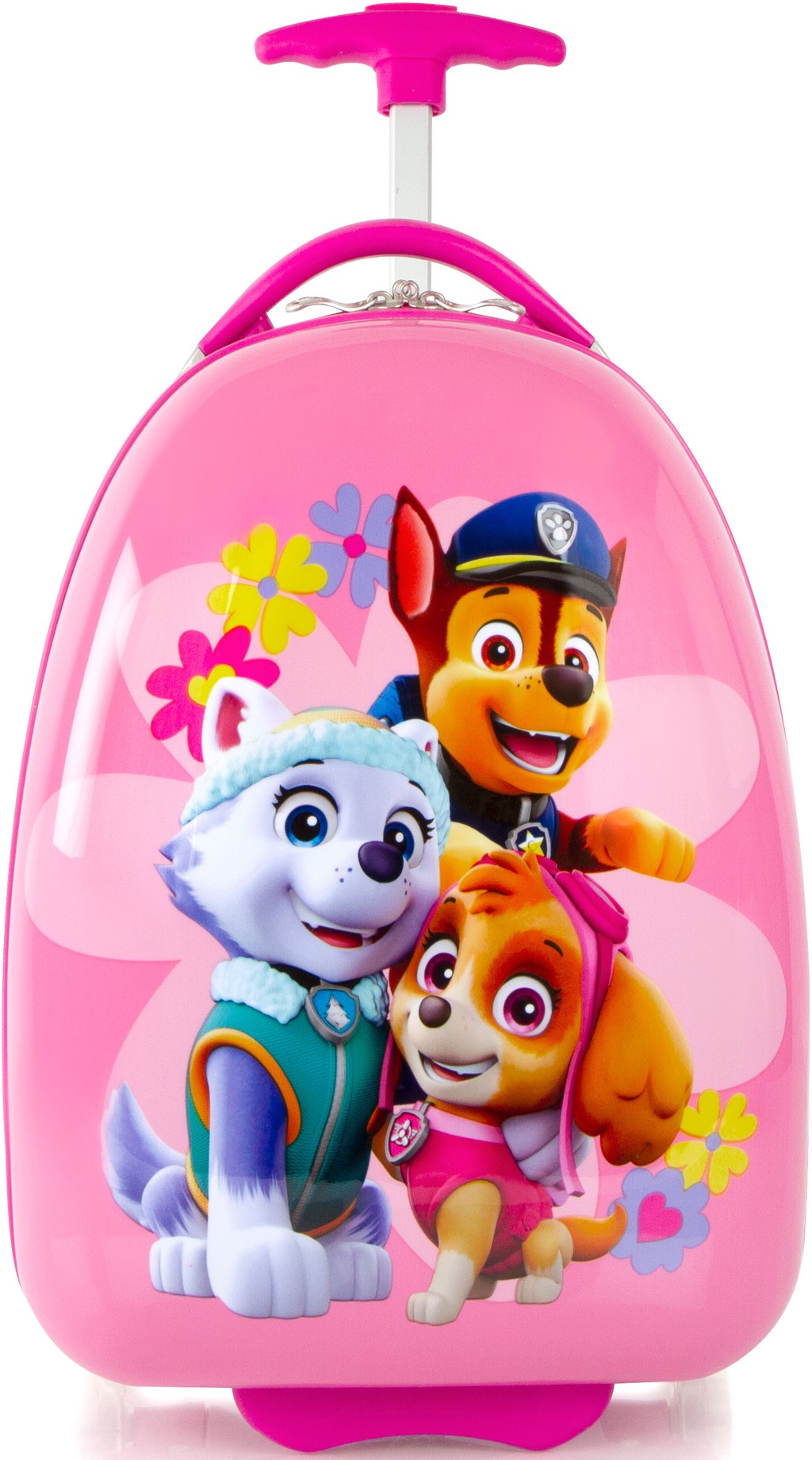 Bild von Heys Kinderkoffer "Paw Patrol, Rosa", 2 St. Rollen, Heys x Joachim Llambi Kindertrolley Handgepäck-Koffer